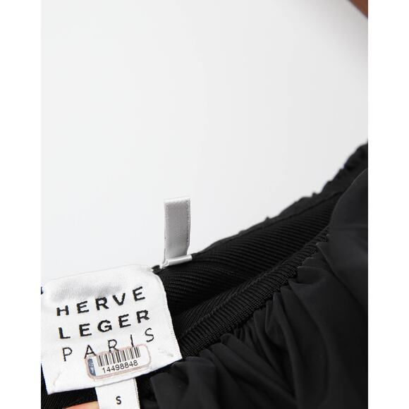 Hervé Léger Asymmetrical Ruffle Gown in Black Size S - Picture 8 of 8